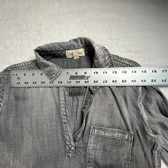 Cloth & Stone Women's Long Sleeve V-Neck Pullover Casual Blouse Gray Small - Picture 6 of 8